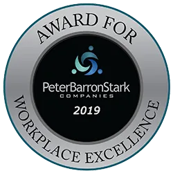 Award for Workplace Excellence - 2019 - PeterBarronStark Companies