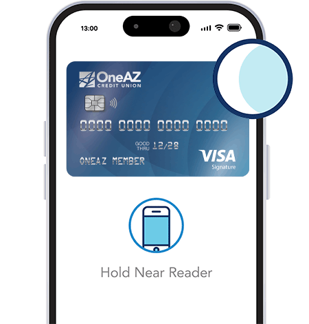 digital wallet on the OneAZ Mobile Banking app